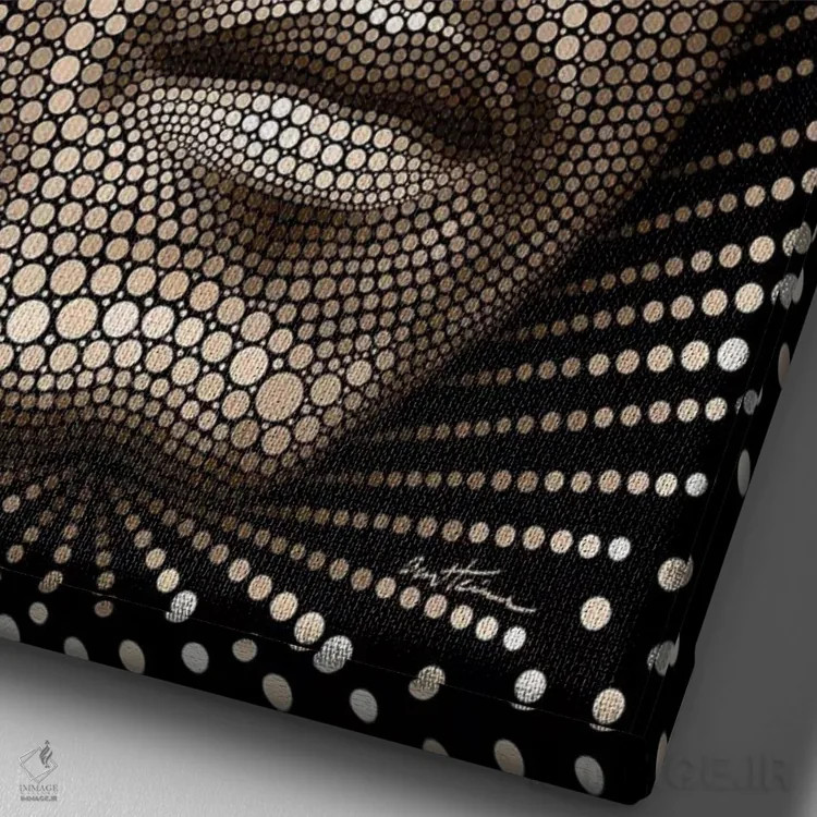 تابلو باب مارلی (خواننده) اثر بن هاین (هنرمند بلژیکی) - نمای نزدیک بافت بوم