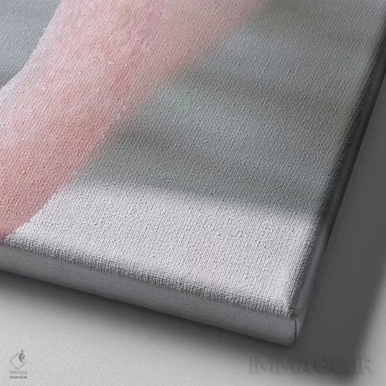 تابلو فلامینگو ۱ اثر بن هاین (هنرمند بلژیکی) - نمای نزدیک بافت بوم