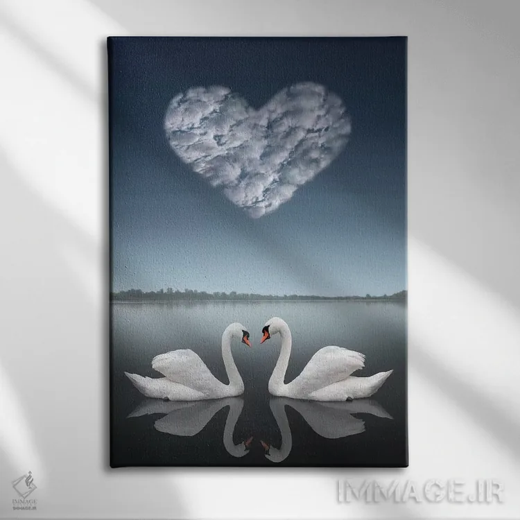 تابلو با هم اثر بن هاین (هنرمند بلژیکی) - نمای روبهرو روی دیوار