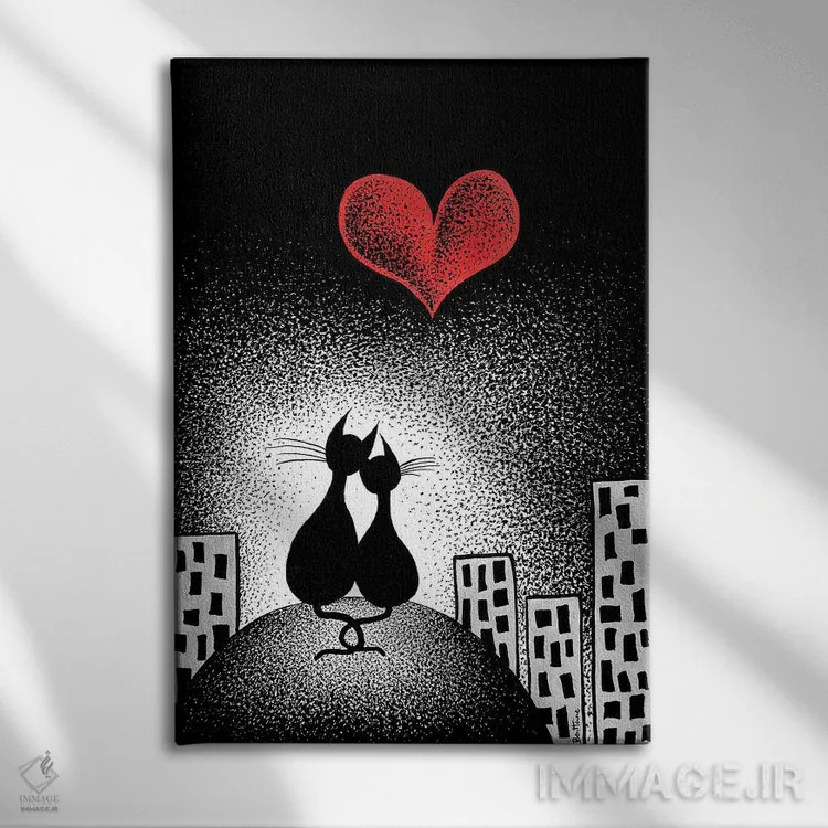 تابلو وفاداری اثر بن هاین (هنرمند بلژیکی) - نمای روبهرو روی دیوار