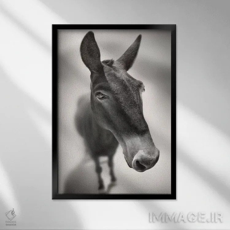 تابلو با من صحبت کن اثر بن هاین (هنرمند بلژیکی) - نمای قابدار مشکی