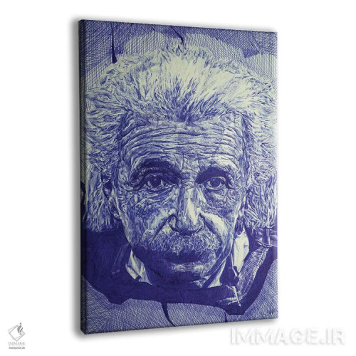 تابلو خودکار انیشتین اثر بن هاین (هنرمند بلژیکی) - نمای پرسپکتیو محصول