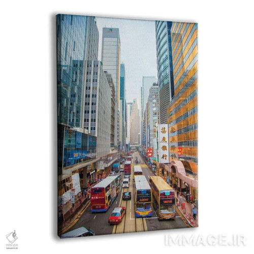 تابلو هنگکنگ ۱ اثر بن هاین (هنرمند بلژیکی) - نمای پرسپکتیو محصول