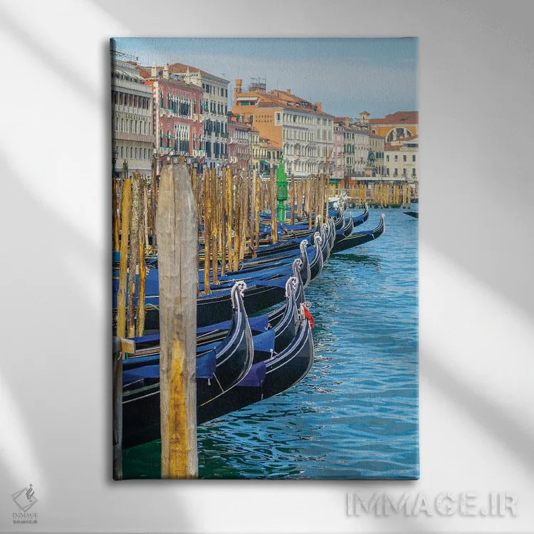 تابلو ونیز IV اثر بن هاین (هنرمند بلژیکی) - نمای روبهرو روی دیوار