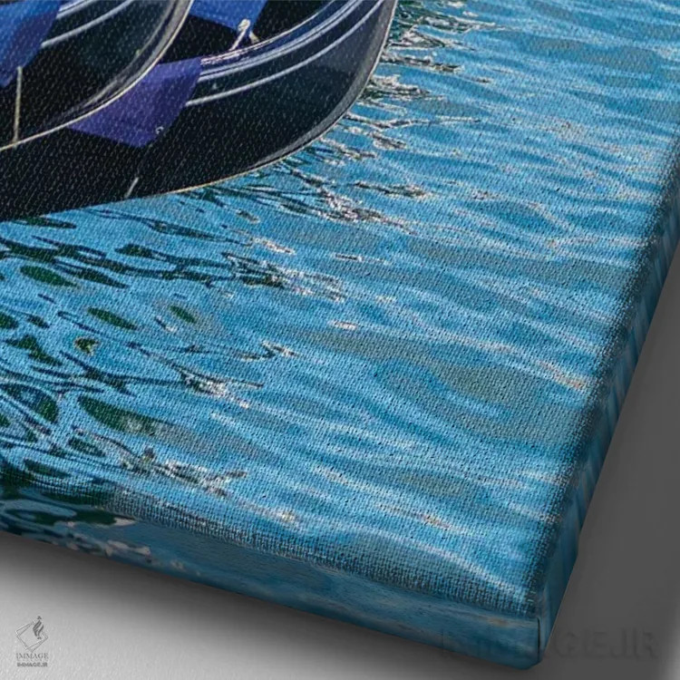 تابلو ونیز IV اثر بن هاین (هنرمند بلژیکی) - نمای نزدیک بافت بوم