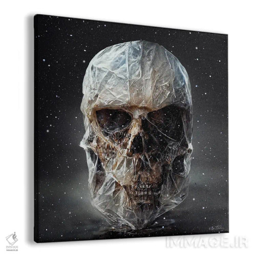 تابلو جمجمه کیهانی اثر بن هاین (هنرمند بلژیکی) - نمای پرسپکتیو محصول