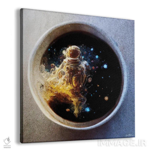 تابلو فنجان قهوه اثر بن هاین (هنرمند بلژیکی) - نمای پرسپکتیو محصول