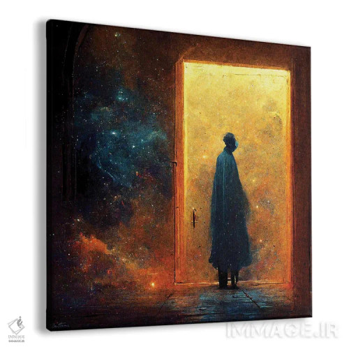 تابلو فرار به جهانی دیگر، سفر کیهانی اثر بن هاین (هنرمند بلژیکی) - نمای پرسپکتیو محصول
