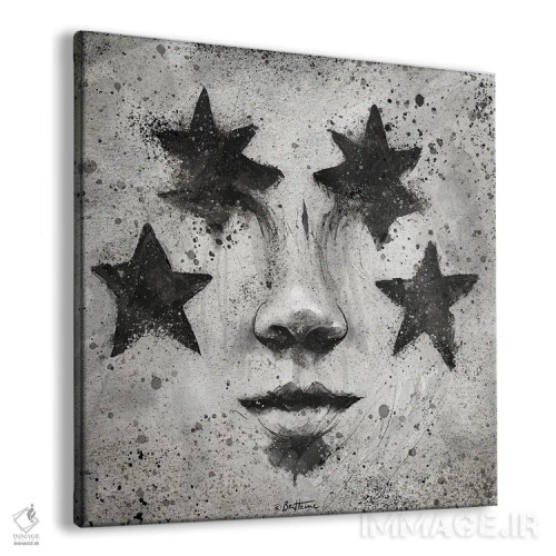 تابلو گریه نکن بیس اثر بن هاین (هنرمند بلژیکی) - نمای پرسپکتیو محصول