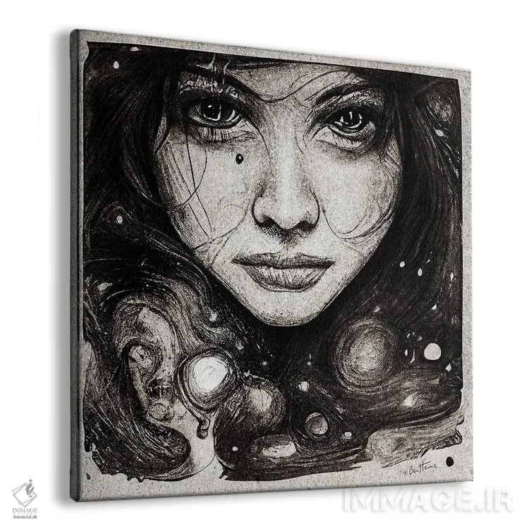 تابلو موی ستارهای اثر بن هاین (هنرمند بلژیکی) - نمای پرسپکتیو محصول