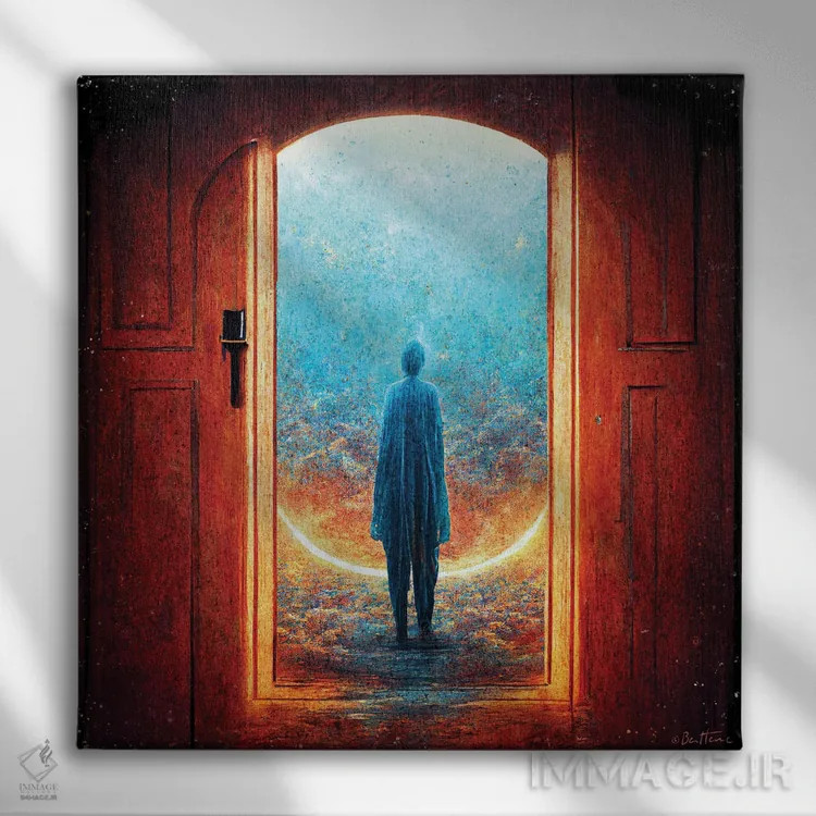 تابلو بازگشت اثر بن هاین (هنرمند بلژیکی) - نمای روبهرو روی دیوار