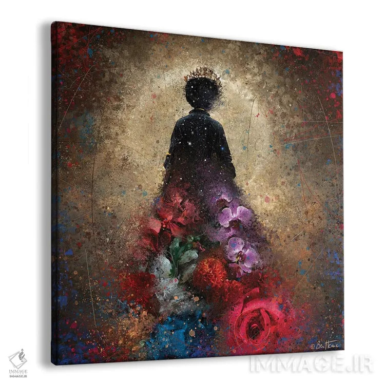 تابلو ملکه الیزابت کیهانی اثر بن هاین (هنرمند بلژیکی) - نمای پرسپکتیو محصول