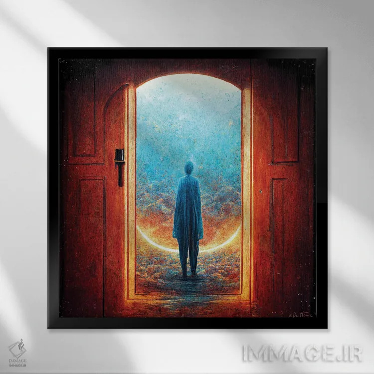 تابلو بازگشت اثر بن هاین (هنرمند بلژیکی) - نمای قابدار مشکی