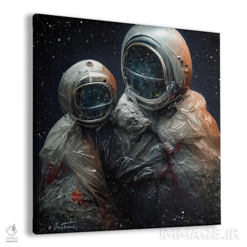 تابلو یونیفرمهای پلاستیکی اثر بن هاین (هنرمند بلژیکی) - نمای پرسپکتیو محصول