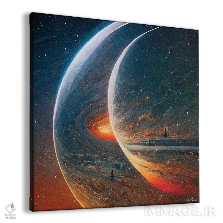 تابلو ما متفاوت و شبیه هم هستیم اثر بن هاین (هنرمند بلژیکی) - نمای پرسپکتیو محصول