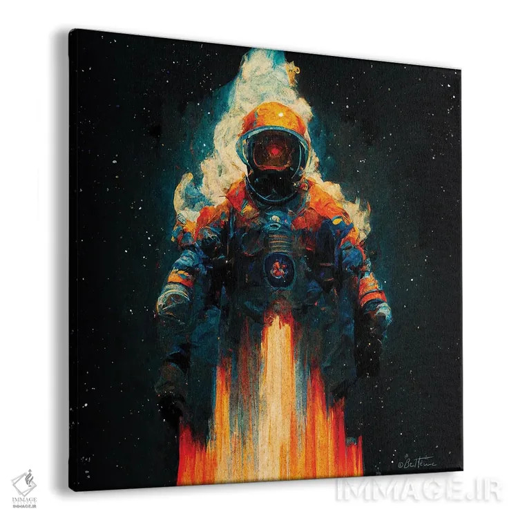 تابلو سفینه کیهانی اثر بن هاین (هنرمند بلژیکی) - نمای پرسپکتیو محصول