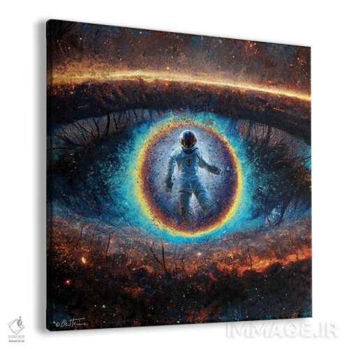 تابلو به چشمان من نگاه کن اثر بن هاین (هنرمند بلژیکی) - نمای پرسپکتیو محصول