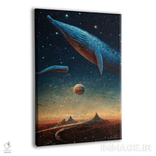 تابلو دو جهان اثر بن هاین (هنرمند بلژیکی) - نمای پرسپکتیو محصول