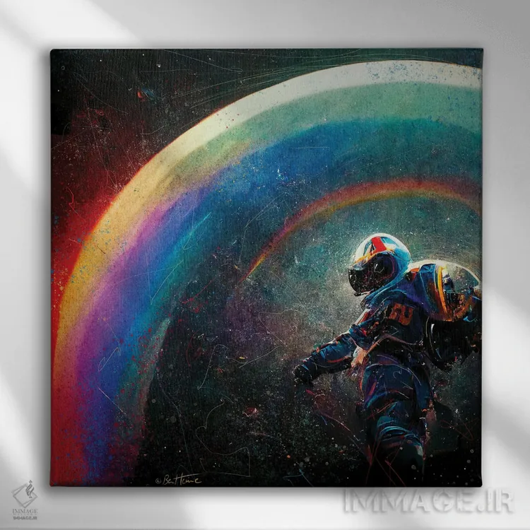 تابلو منتظرت خواهم ماند اثر بن هاین (هنرمند بلژیکی) - نمای روبهرو روی دیوار