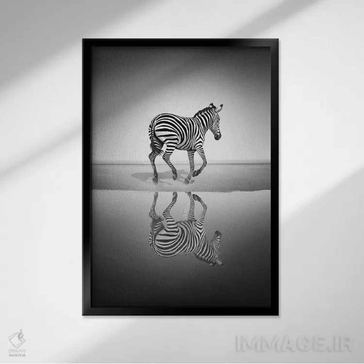 تابلو دریای آزادی اثر بن هاین (هنرمند بلژیکی) - نمای قابدار مشکی