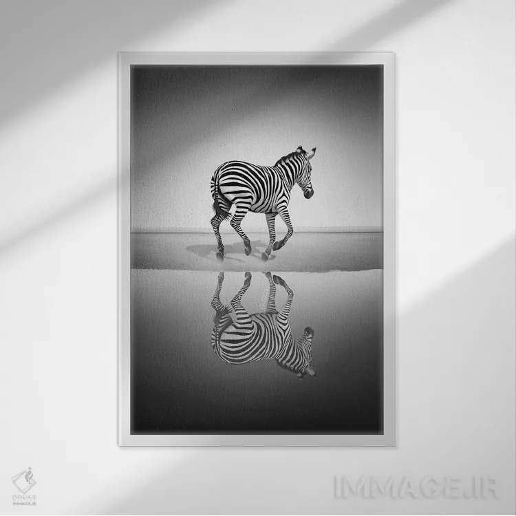 تابلو دریای آزادی اثر بن هاین (هنرمند بلژیکی) - نمای قابدار سفید