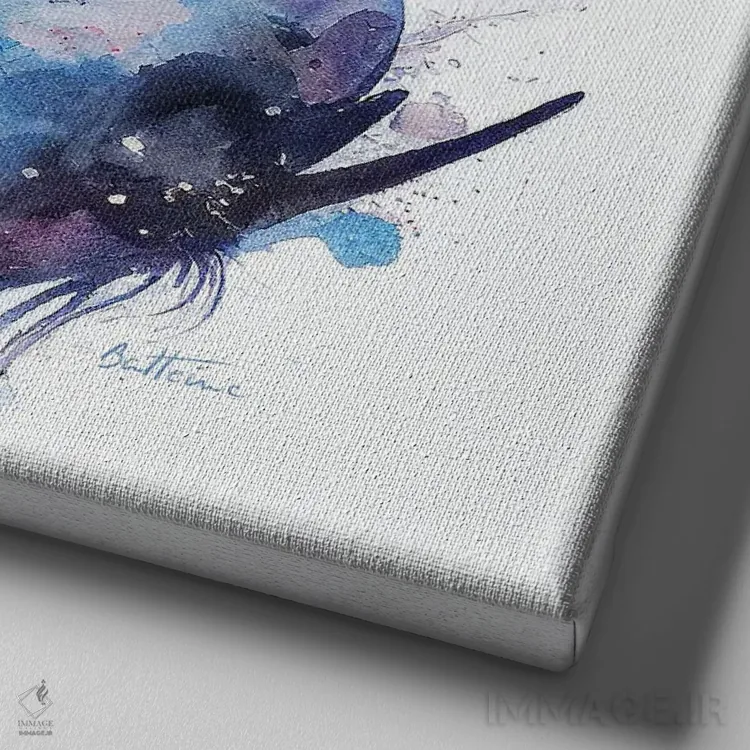 تابلو گربههای دوستداشتنی اثر بن هاین (هنرمند بلژیکی) - نمای نزدیک بافت بوم