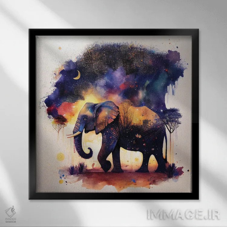 تابلو منظره اثر بن هاین (هنرمند بلژیکی) - نمای قابدار مشکی