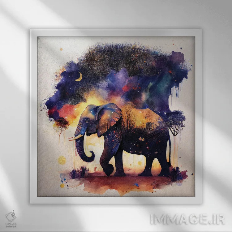 تابلو منظره اثر بن هاین (هنرمند بلژیکی) - نمای قابدار سفید