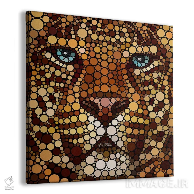 تابلو پلنگ اثر بن هاین (هنرمند بلژیکی) - نمای پرسپکتیو محصول