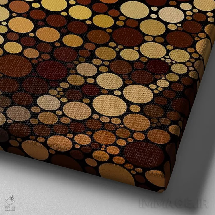 تابلو پلنگ اثر بن هاین (هنرمند بلژیکی) - نمای نزدیک بافت بوم