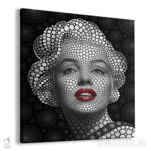 تابلو مرلین مونرو اثر بن هاین (هنرمند بلژیکی) - نمای پرسپکتیو محصول