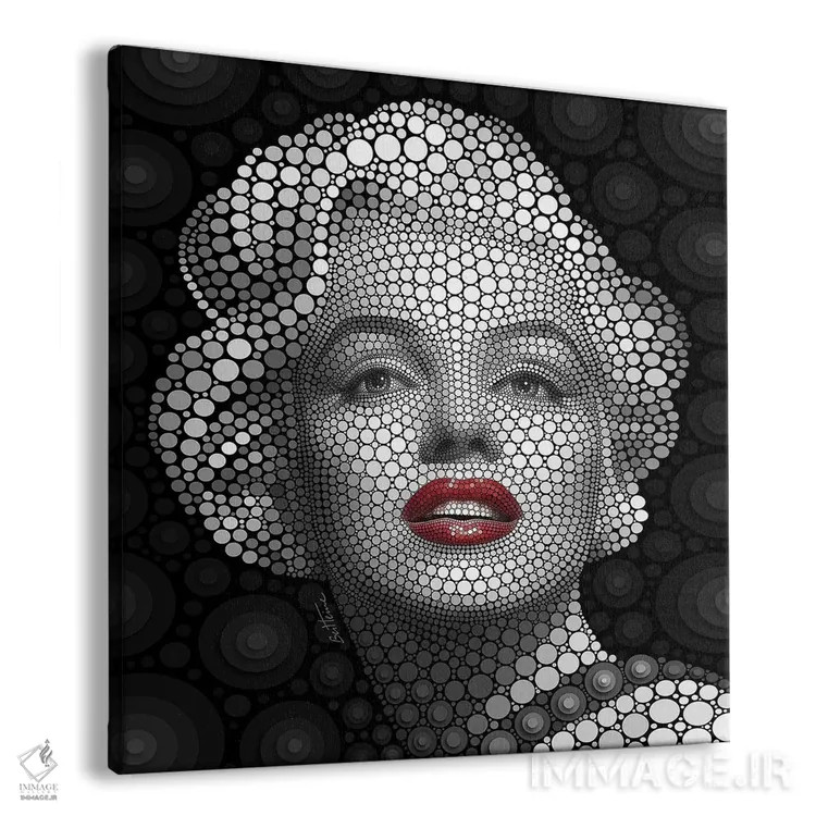 تابلو مرلین مونرو اثر بن هاین (هنرمند بلژیکی) - نمای پرسپکتیو محصول