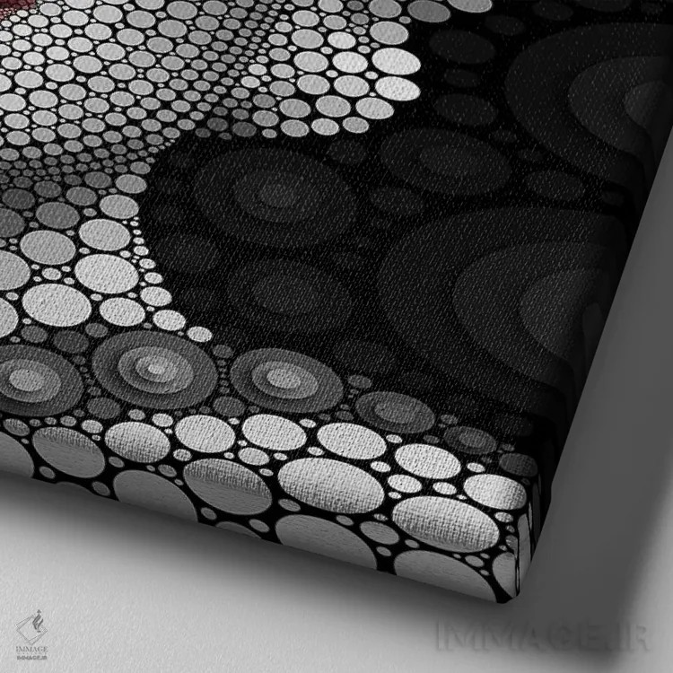 تابلو مرلین مونرو اثر بن هاین (هنرمند بلژیکی) - نمای نزدیک بافت بوم