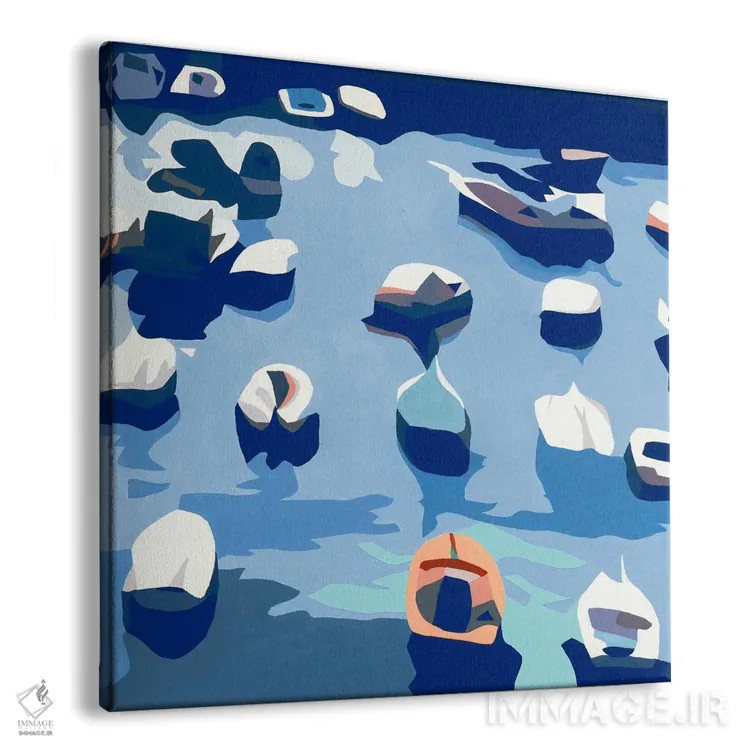 تابلو قایقها II اثر بث ان لاوسون - نمای پرسپکتیو محصول