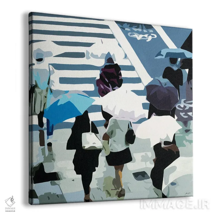 تابلو بارانهای آوریل اثر بث ان لاوسون - نمای پرسپکتیو محصول