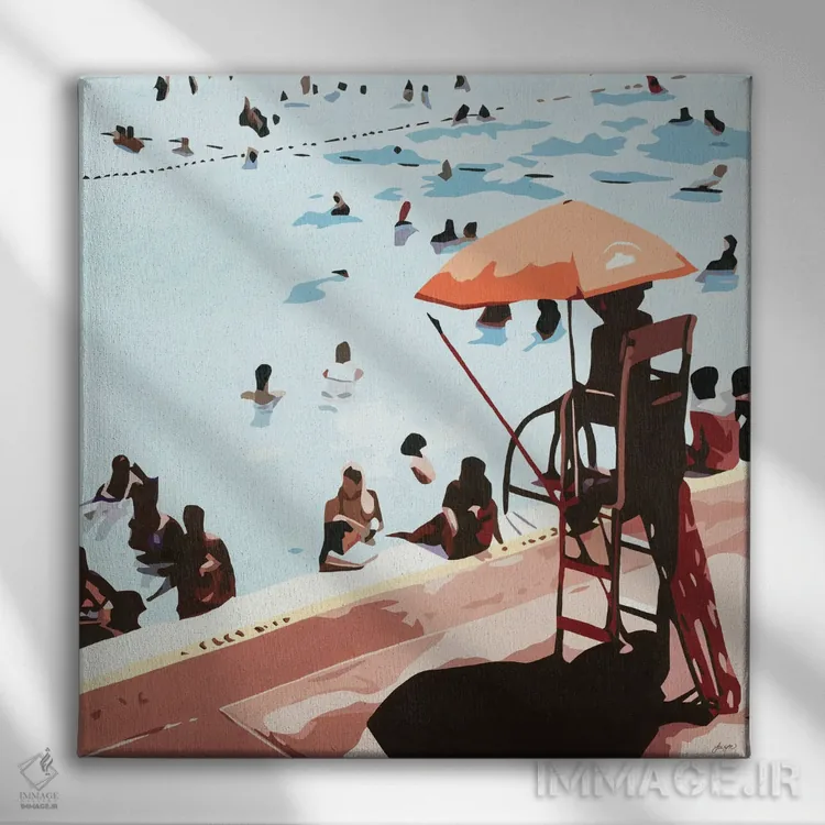 تابلو همه چیز عالی پیش میرود اثر بث ان لاوسون - نمای روبهرو روی دیوار