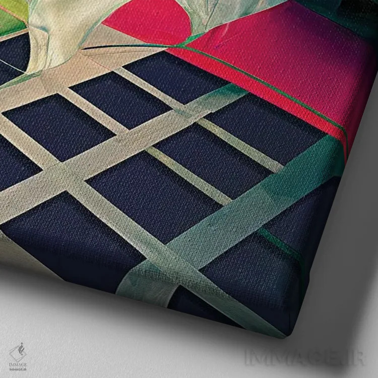 تابلو بلند کردن / ارتقا اثر ابوال بهادری - نمای نزدیک بافت بوم