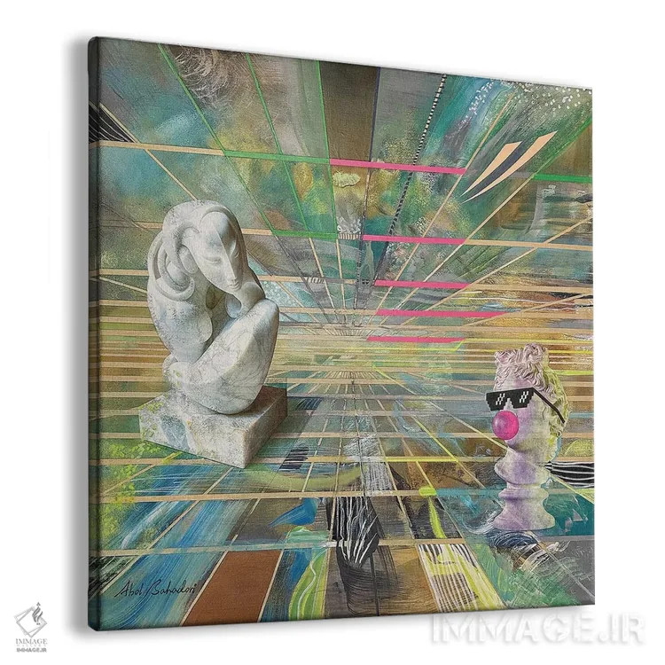 تابلو گرانش کوانتومی اثر ابوال بهادری - نمای پرسپکتیو محصول