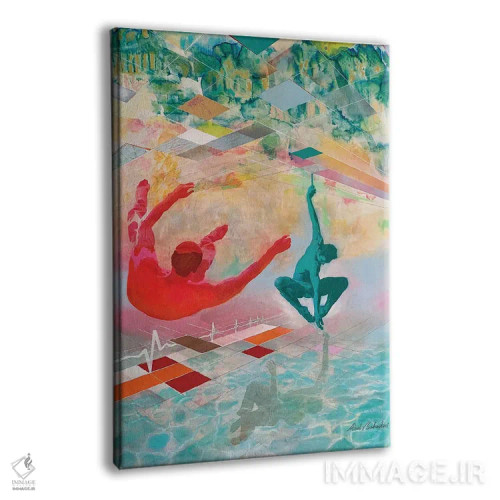 تابلو سقوطها اثر ابوال بهادری - نمای پرسپکتیو محصول
