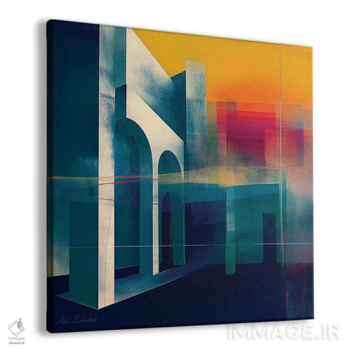 تابلو فرار اثر ابوال بهادری - نمای پرسپکتیو محصول