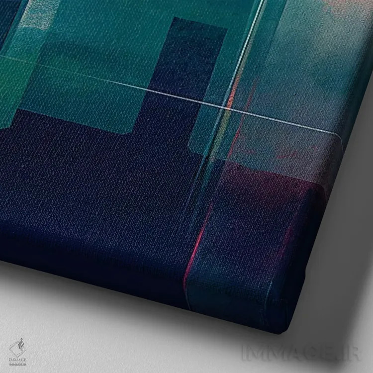 تابلو فرار اثر ابوال بهادری - نمای نزدیک بافت بوم