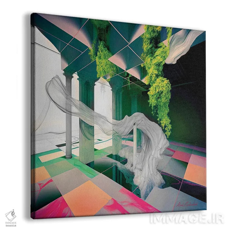 تابلو احیا اثر ابوال بهادری - نمای پرسپکتیو محصول