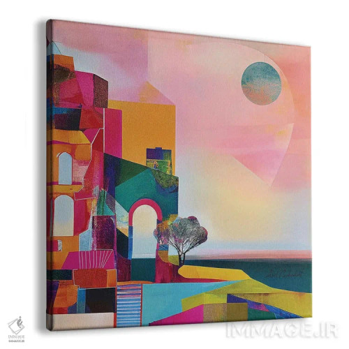 تابلو ساحل مهتابی اثر ابوال بهادری - نمای پرسپکتیو محصول