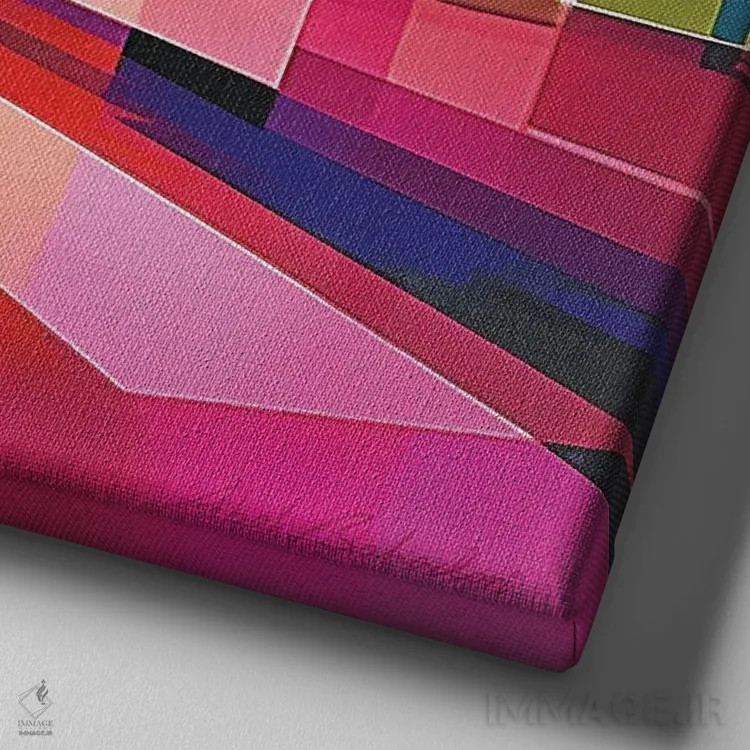 تابلو طاق شکافته اثر ابوال بهادری - نمای نزدیک بافت بوم