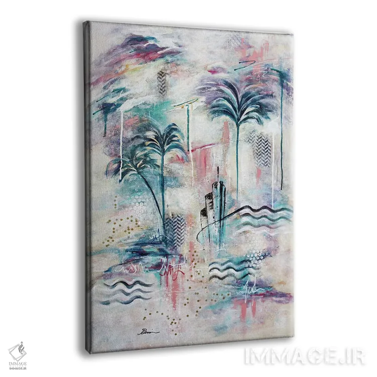 تابلو کوکومو V دکو هنری استوایی اثر آنجلا بیسون - نمای پرسپکتیو محصول