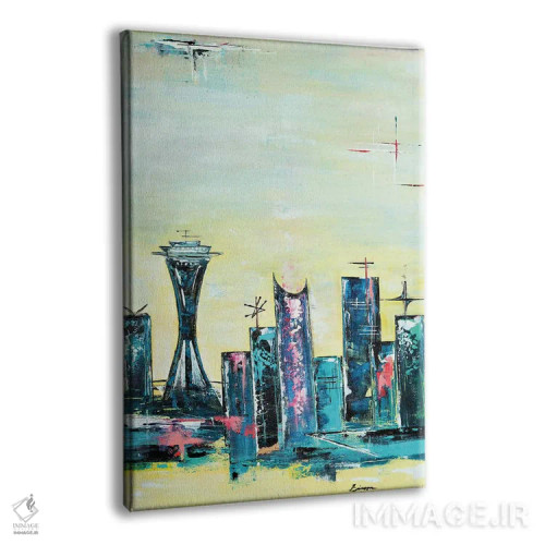 تابلو سیاتل آپتاون اثر آنجلا بیسون - نمای پرسپکتیو محصول