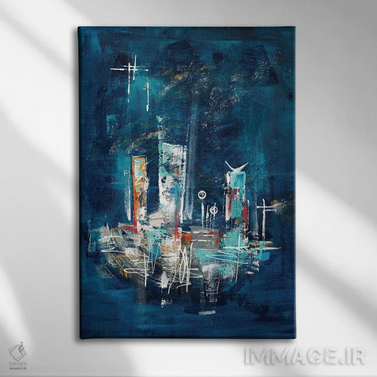 تابلو شب پرستارهٔ آپتاون میانهقرن II اثر آنجلا بیسون - نمای روبهرو روی دیوار