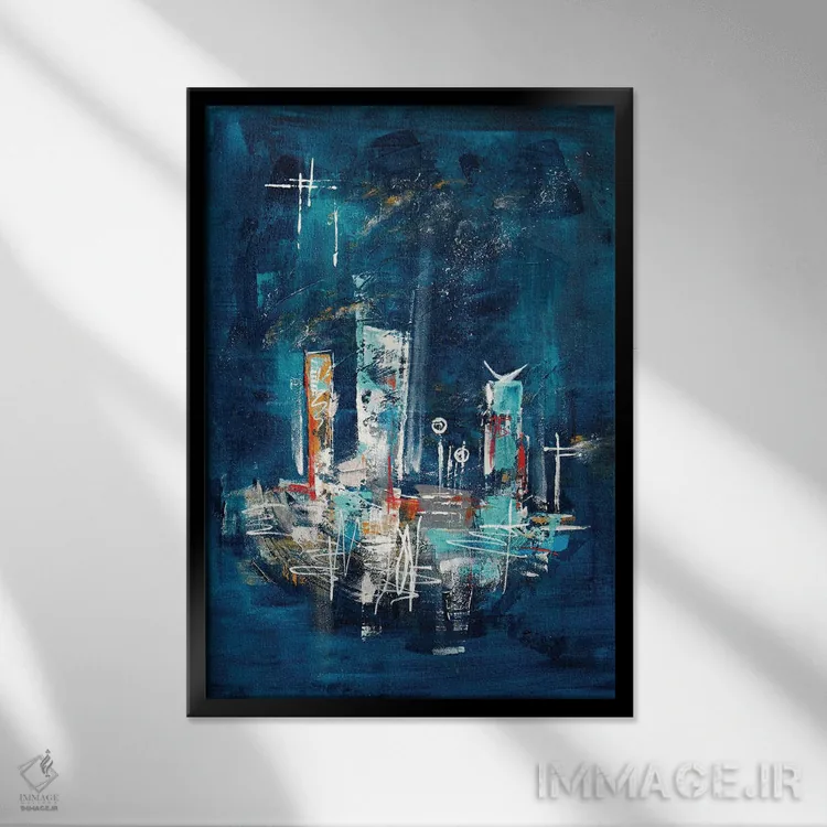 تابلو شب پرستارهٔ آپتاون میانهقرن II اثر آنجلا بیسون - نمای قابدار مشکی