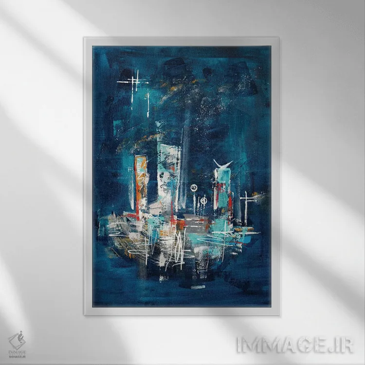 تابلو شب پرستارهٔ آپتاون میانهقرن II اثر آنجلا بیسون - نمای قابدار سفید