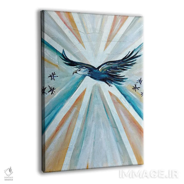 تابلو عقاب آزادی دکو هنری اثر آنجلا بیسون - نمای پرسپکتیو محصول